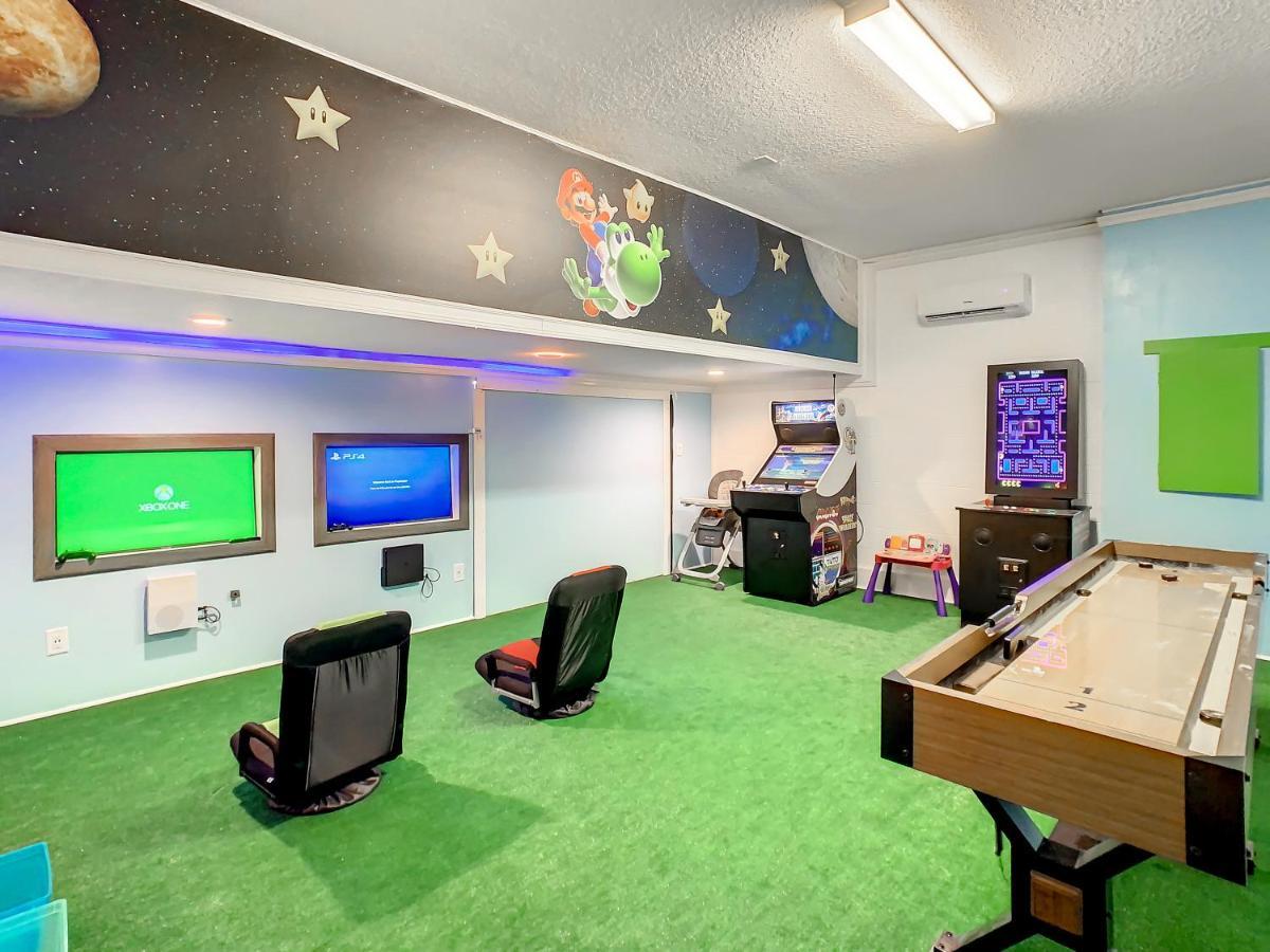 7 Bdr Family Themed Home With Mario Games Room And Free Pool Heat Orlando Exteriör bild